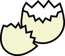 Cracked Egg Clip Art N17