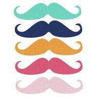 Blue Mustache drawing