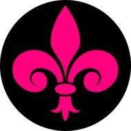 Pink Fleur De Lis Clip Art N6