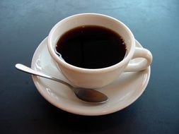 cup with black coffee