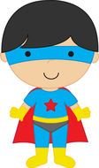 Super Hero, cartoon child boy