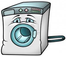 cartoon washing machine