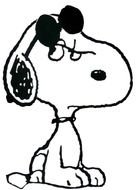 Clip art of Sad Snoopy