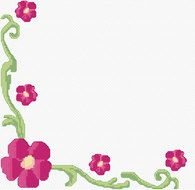 Flower Border Design N6