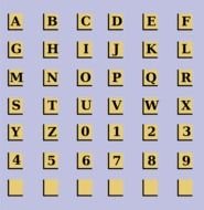 Scrabble Tile as a graphic illustration