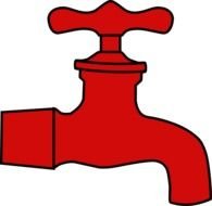 Hot Water Faucet Clip Art