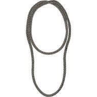 Leather And Tahitian Pearl Necklace