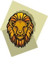 Lion Face drawing