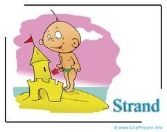 Bildtitel Strand Cartoon Clipart Urlaub