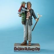 God Bless Us Every One Cratchit And Tiny Tim Figurine