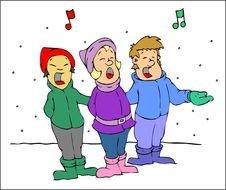 picture of singing people