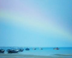 boats on the coast as a picture for clipart