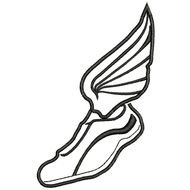 Track Shoe Outline Clip Art