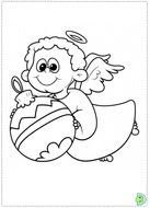 Christmas Angel Coloring Pages drawing