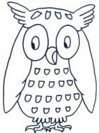 Owl Coloring Page N3
