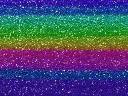 Rainbow Glitter drawing