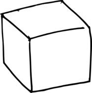 Cube Clip Art Black And White N3