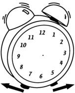 Blank Clock Face Coloring Page