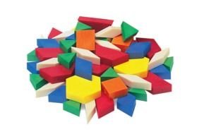 Pattern Blocks Clip Art drawing