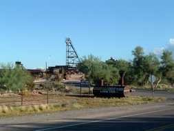 Beautiful landscape of Godfield Ghost Town