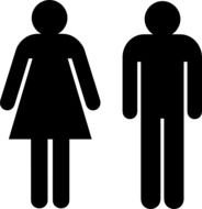 Male And Female Stick Figures Clip Art N2