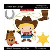 Cowboy Kids Clip Art N2