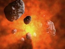Comets And Asteroids drawing