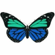 Green Butterfly Clip Art N27