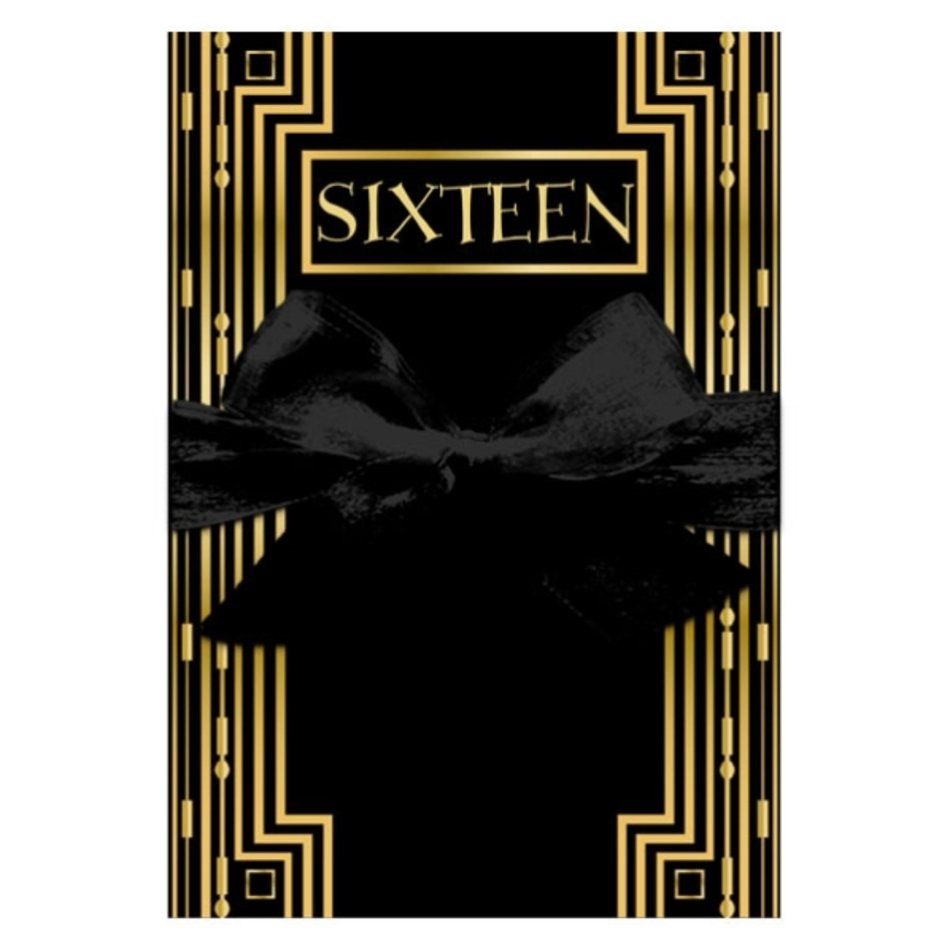 Great Gatsby Sweet 16 Invitations
