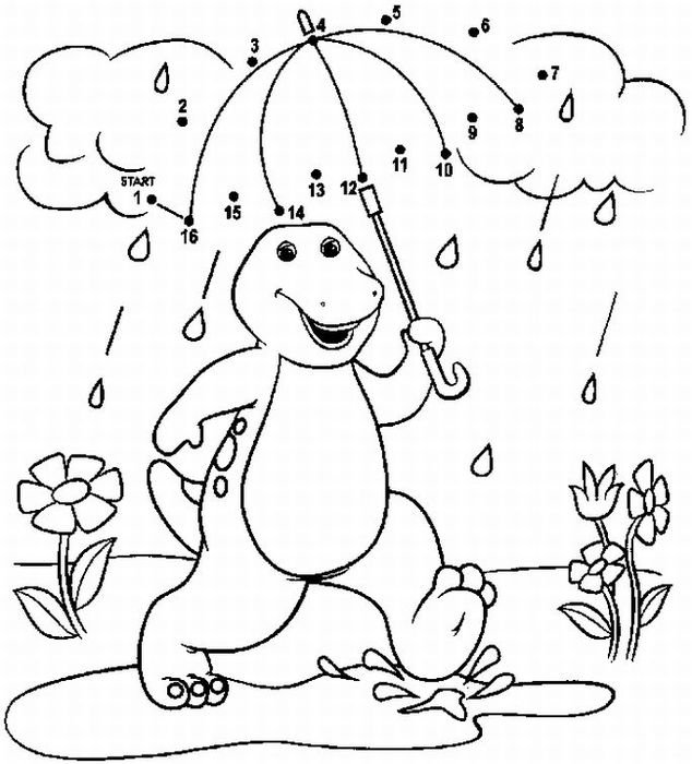 Free Dot To Coloring Pages For Kids