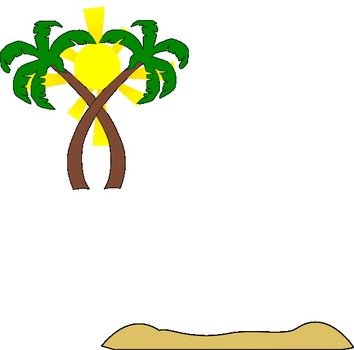 Beach Palm Tree Clip Art N32