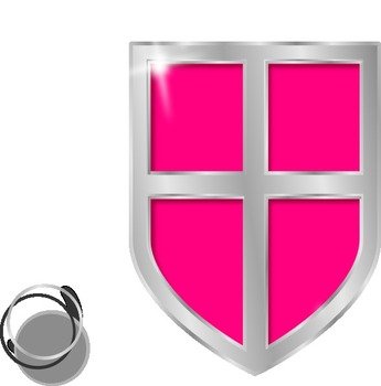 Shield Clip Art Pink N3