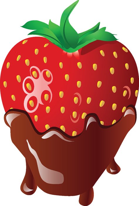 Strawberry Chocolate Cartoon