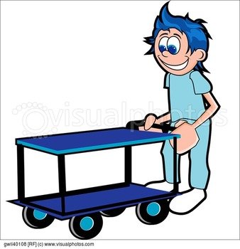 Man Pushing Cart