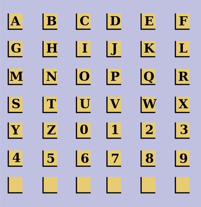 Scrabble Tile as a graphic illustration