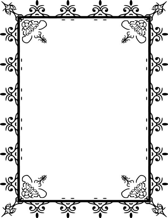 black frame in the form of a forged lattice