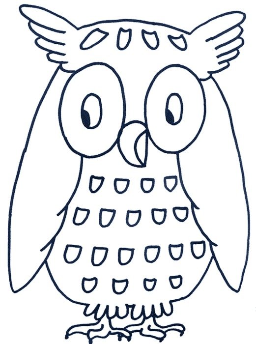 Owl Coloring Page N3