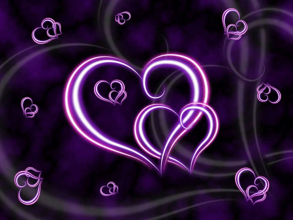Ä°llustration of Purple Hearts
