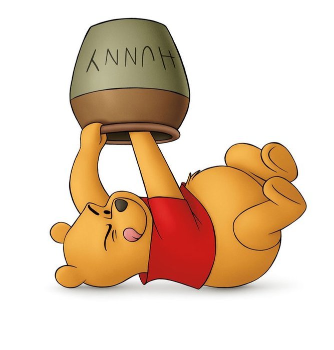 Winnie The Pooh With Honey N2