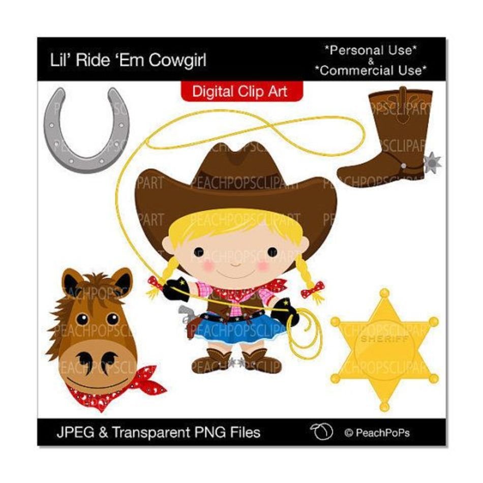 Cowboy Kids Clip Art N2