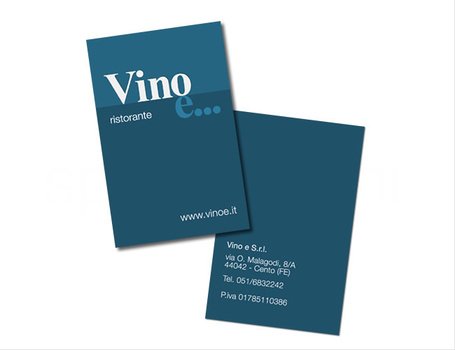 VINO E Biglietti Da Visita