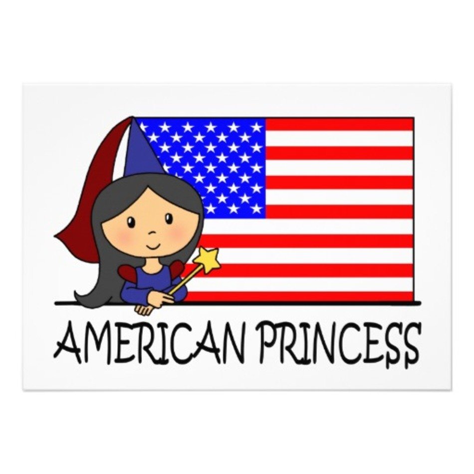 Cartoon American Flag Clip Art N23