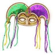Mardi Gras Sequin Jester Mask