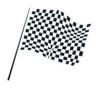racing flag, black and white drawing