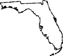 Florida Outline drawing