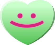 smiling green heart
