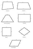 geometric shapes on a white background