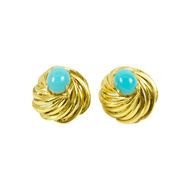 Christian Dior Clip On Earrings Gold