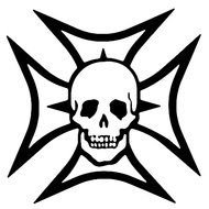 Maltese Cross Skull N2
