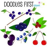 Wild Berries Clipart Digital Clip Art For Scrapbooking